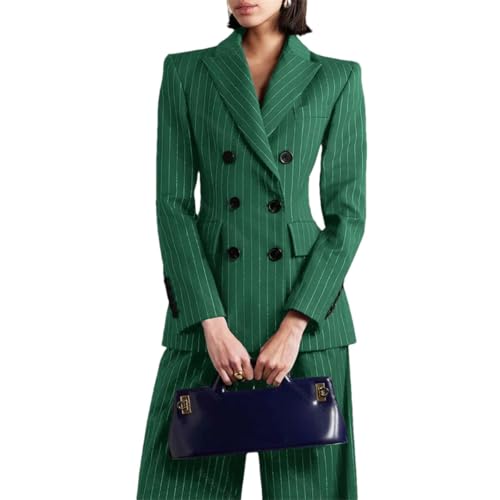Conjunto de dos piezas para mujer (chaqueta y pantalones) con dos botonaduras, Color6, S