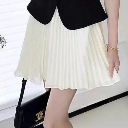 Conjunto de 2 piezas para mujer, ropa de verano con falda plisada, Juego de 2 piezas, XL